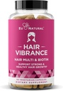 여성을위한 Vibrance 헤어 성장 비타민 - 헤어 패스너, 건강, 그리고 Biotin & OptiMSM의 강력한 - 더 두꺼운, 신어 헤어 & 레져 지원 - 60 채식 소프트 캡슐