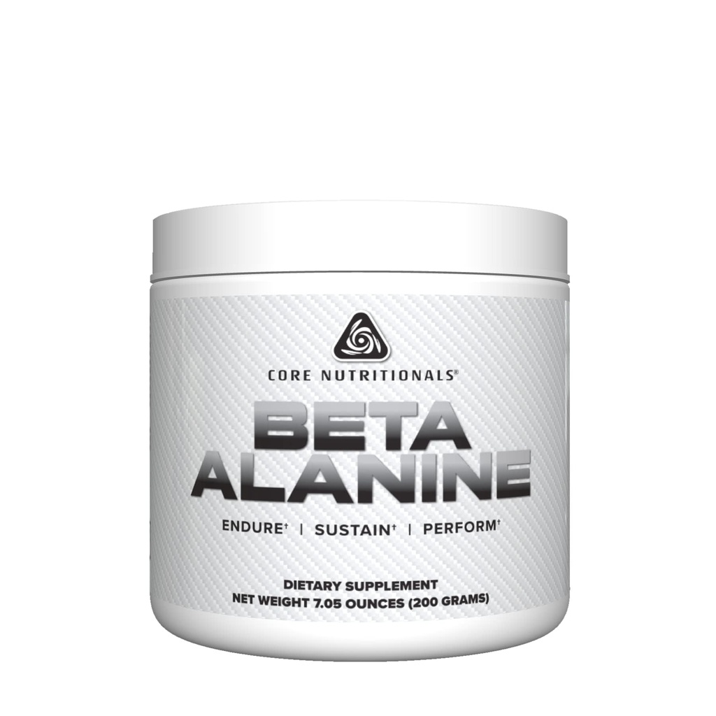 Core Nutritionals Beta Alanine Powder | 힘, 근육 성능, 내구력 지원 | 근육 피로 감소 | 200 그램 (불확한)