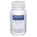 순수한 캡슐화 Chromium (Picolinate) 500 mcg - Lipid & 탄수화물 Metabolism* - 무기물 보충교재 - 우량한 흡수 Chromium 보충교재 - Vegan & 글루텐 자유로운 - 60의 캡슐