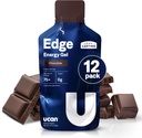 UCAN Edge Energy Gel Shots, 초콜렛 (12, 2 Ounce Packets) 런닝, 교육, 운동, 피트니스, 사이클링, 크로스핏 | 슈가프리, 비건, Keto Friendly Energy
