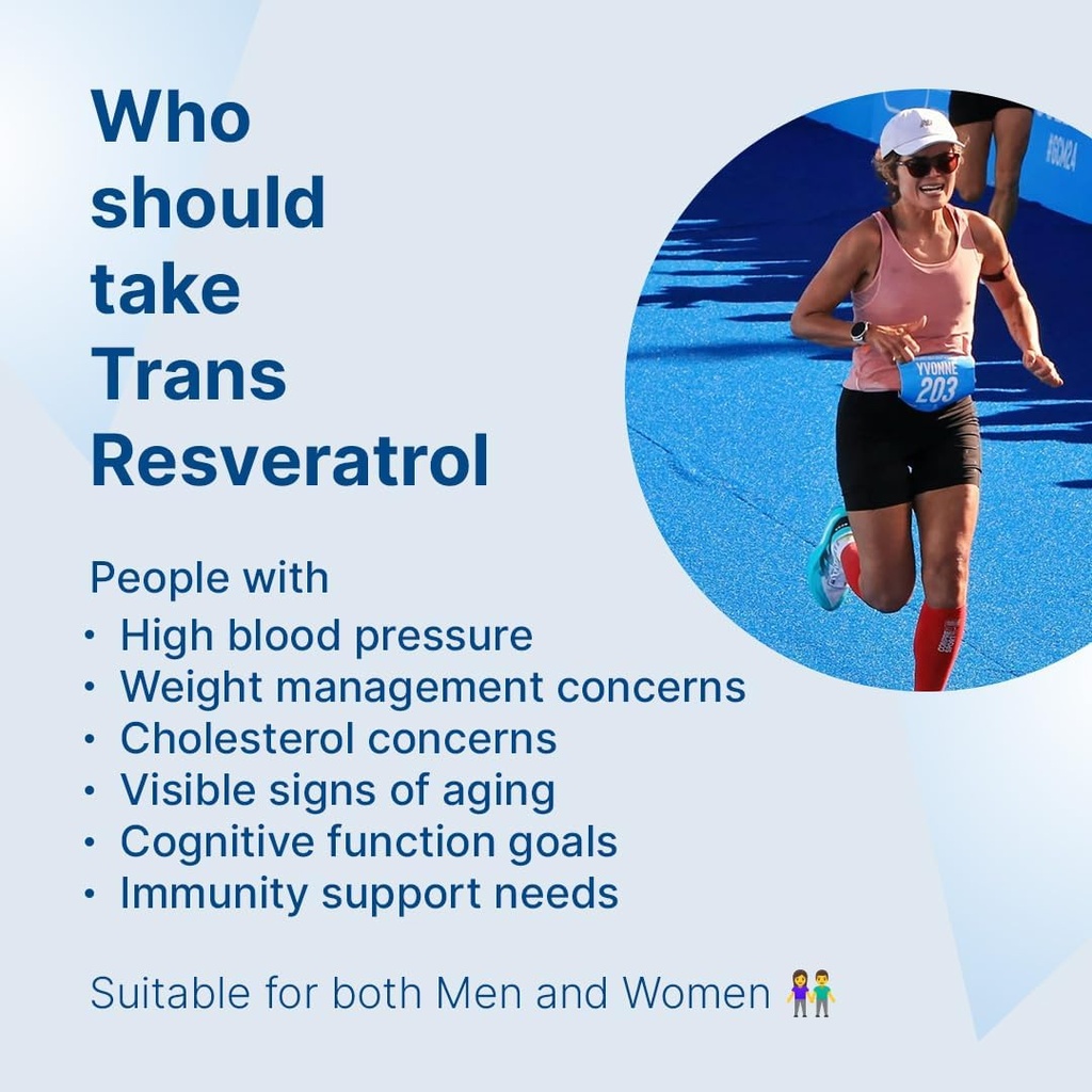 트랜스 Resveratrol 500 mg, 60 캡슐 실험실 | 산화 방지제 지원 | 60 Vegan 캡슐