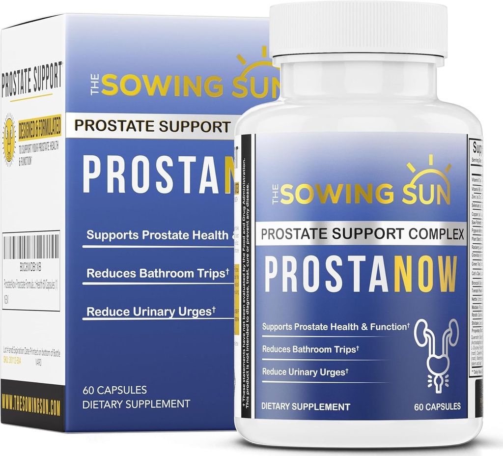 ProstaNow Prostate Formula는 남자를위한 Palmetto를 보았습니다. Frequent Urination, Bladder & Urinary Health를 지원하며 밤에 Waking을 제거하여 Urinary Tract Health - 60 캡슐 (1)