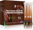 Electrolyte 음료 믹스 용 전해질 분말 패킷 | 비타민 & 마그네슘 보충 교재로 설탕 무료 전해질 패킷 - 15 스틱