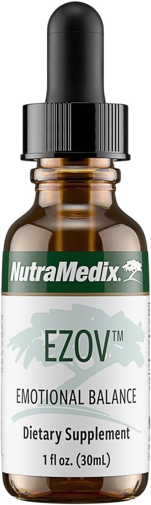 NutraMedix Ezov Hyssop Plant Drop - 스트레스 관리, Relaxation, 항산화 지원 및 Gut Health에 대한 액체 보충 - Mood & Emotional Support (1oz / 30ml)의 액체 허브 추출물