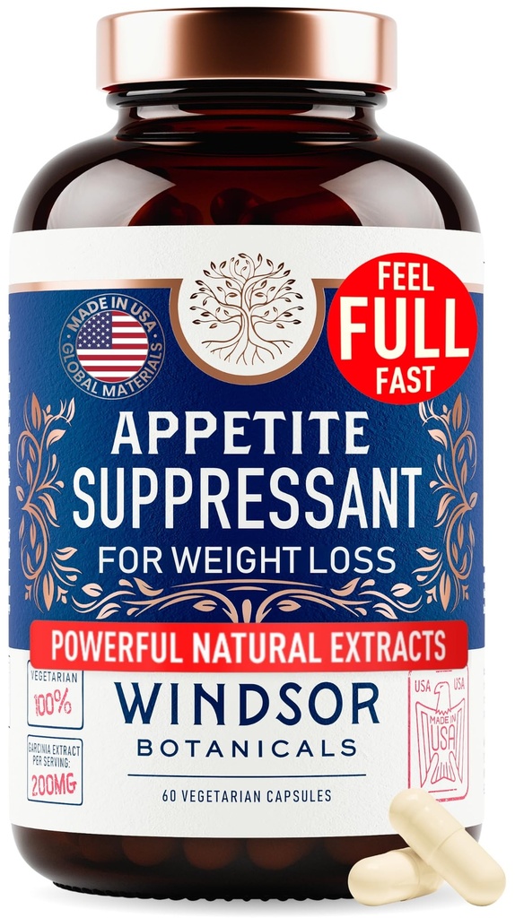 체중 감량을위한 식욕 억제제 - Garcinia Cambogia, Glucomannan Appetite Control Supplements 및 체중 감량을위한 Metabolism Booster - 여성과 남성을위한 체중 감량 - 60 Veggie Diet 알약