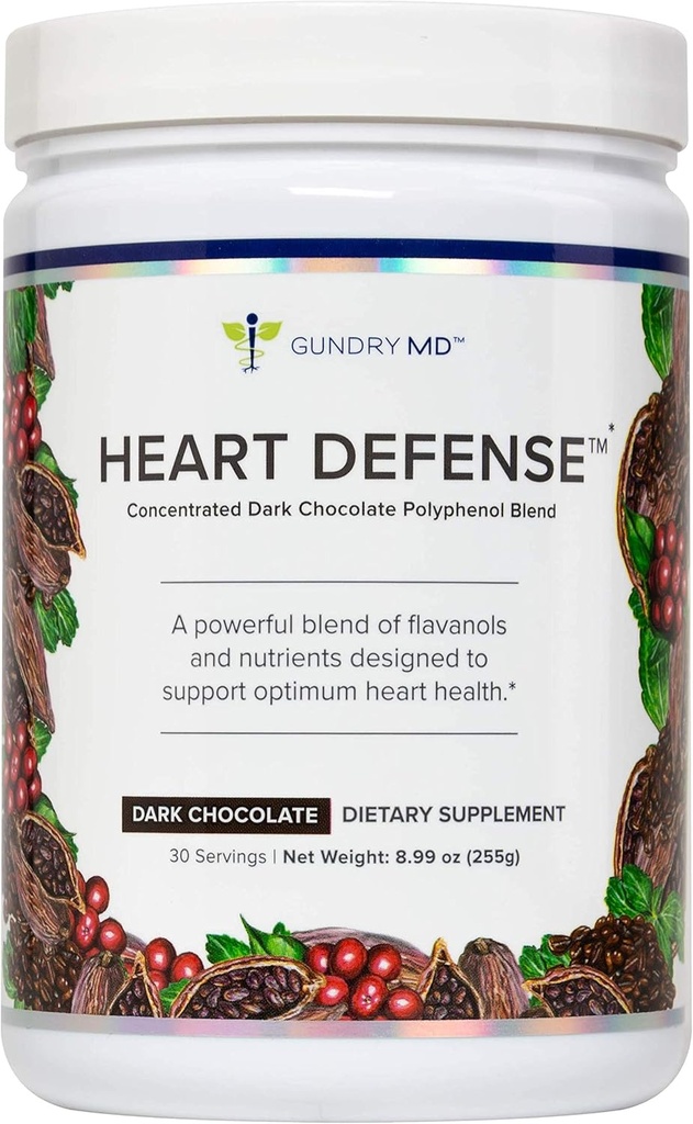 Gundry MD® Heart DefenseTM 농축 다크 초콜릿 폴리페놀 혼합, 30 서빙