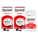 Feosol 본래 철 보충교재 정제, 비 heme 325mg 철 황산염 (Pill 당 65mg 성분 철), 일 당 1, 에너지와 면역 체계 지원을 위한 4 달 공급, (1개의 ct 팩 2)