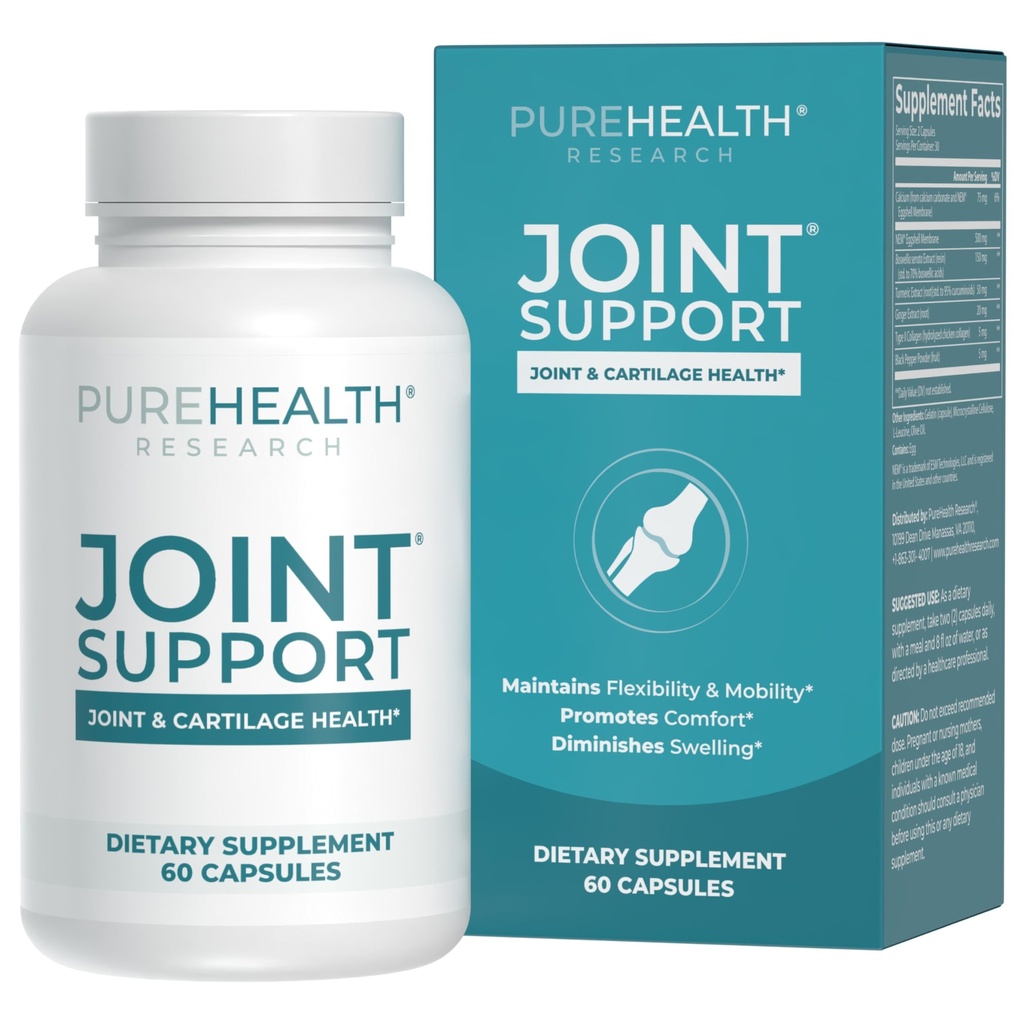 보스웰리아 추출물, 칼슘 & 심황, 60의 캡슐을 가진 PUREHEALTH RESEARCH 합동 지원 NEM Eggshell 막