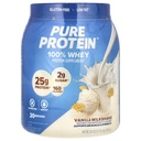 순수한 단백질 분말, Whey, 높은 단백질, 낮은 설탕, 글루텐, 바닐라 크림, 1.75 lbs