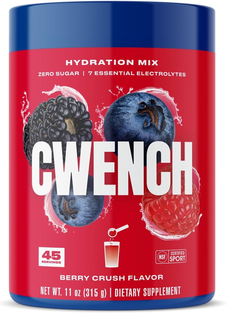 Cwench Electrolyte 혼합 - 베리 크러시 11oz