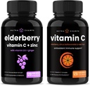 NutraChamps Elderberry와 비타민 C 캡슐 번들
