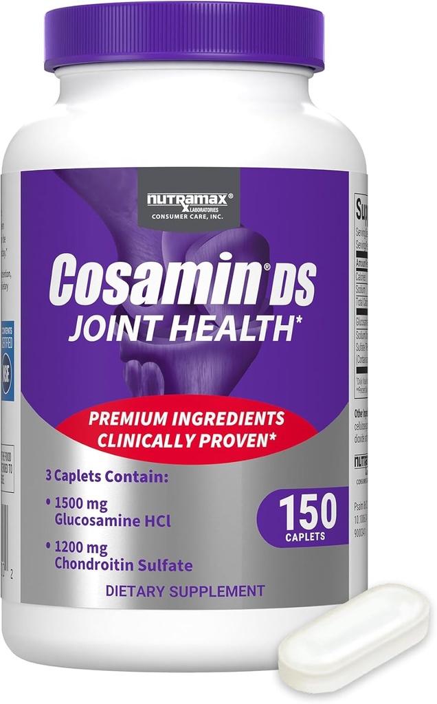 Nutramax Laboratories Cosamin® DS 합동 건강은 남자 & 여자의 합동 건강을 위한 글루코사민 & Chondroitin, 150의 모자를 가진 보충교재를 합동합니다