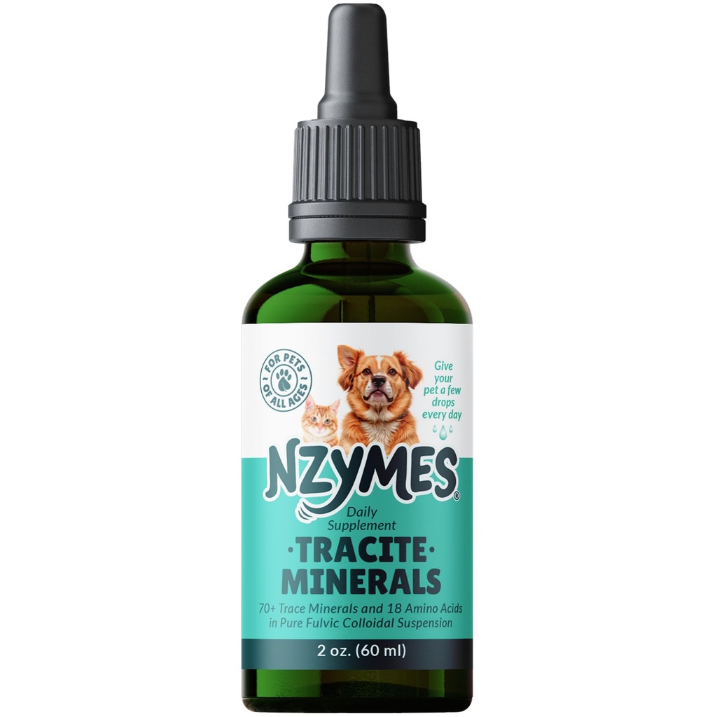 Nzymes®는 애완 동물을 위한 무기물 - Fulvic 산, Humic 산 및 ATP 에너지를 위한 철 근거한 추적 무기물 하락 및 아미노산, 및 소화성 건강 - 미국에서 만드는