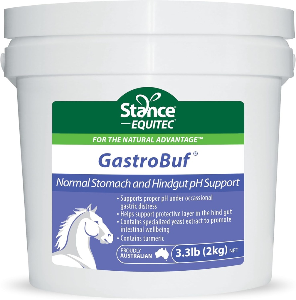 Stance Equitec GastroBuf - 정상적인 Stomach PH 지원 - 말 보충교재 도움은 보렐에 있는 방어적인 층을, Occasional Gastric Distress의 밑에 지원 Proper PH, 포위 - 3.3 lb 포함합니다