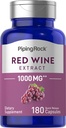 핑 락 레드 와인 추출 캡슐 1000mg | 180 개 | Non-GMO, 글루텐 무료 보충