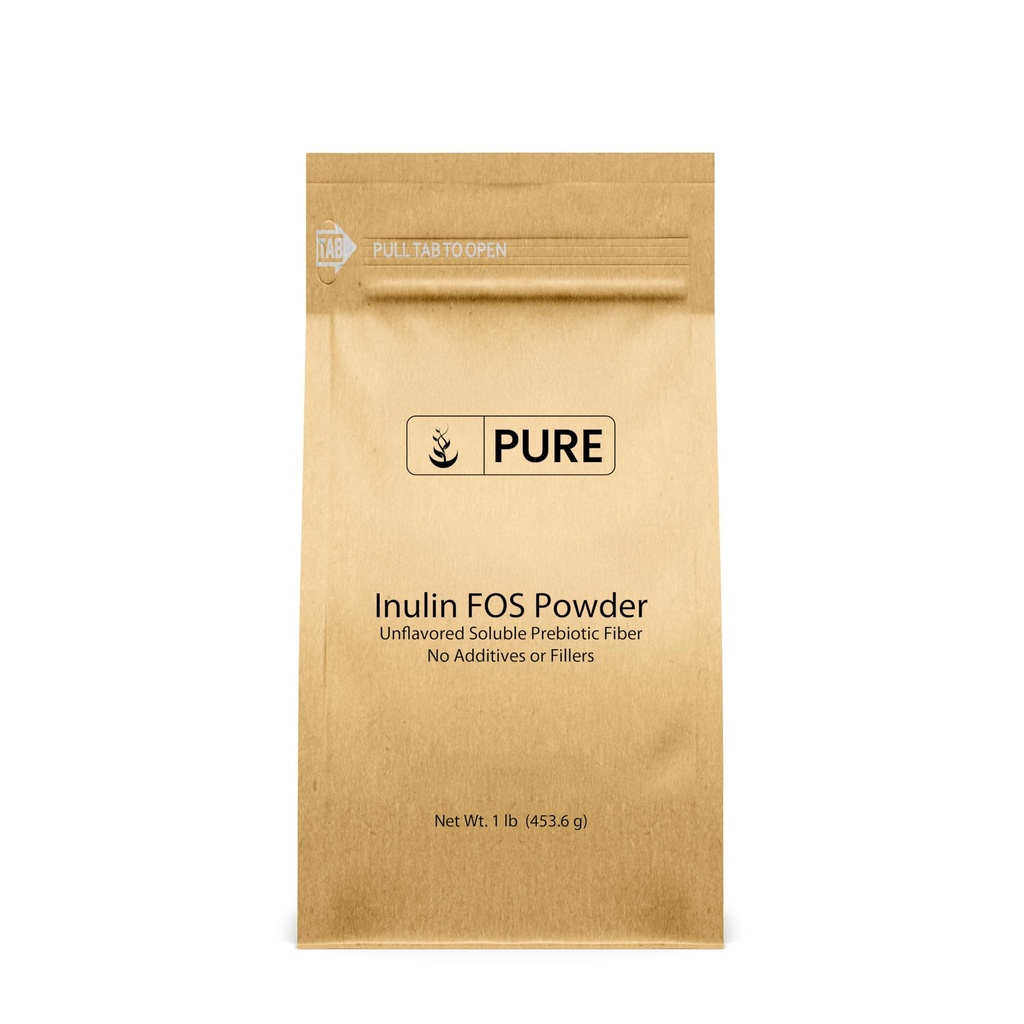 순수한 본래 성분 Inulin FOS 분말 (1 lb) 항상 순수한, 충전물 또는 첨가물 없음, 확인되는 실험실