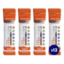 Hydration Powder, 12 Electrolyte Powder Packets의 오렌지 팩, 자연적으로 맛을 낸 Hydrating Packets 물, 비타민 B & C, 에너지 및 회복을 가진 빠른 Acting Hydrate Electrolytes