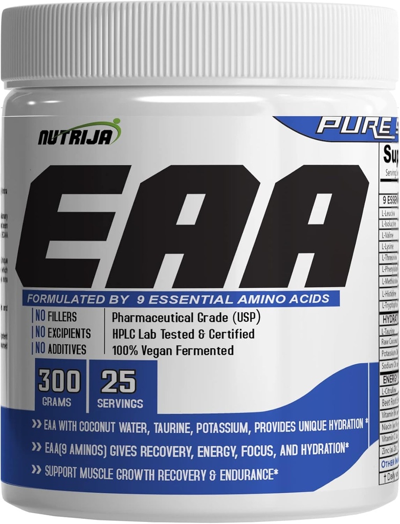 EAA Supplement (9 필수 아미노산) 코코넛 워터 포함 | Hydration Blend & Energy Matrix - 300g Lychee