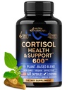 여성용 Cortisol 보충교재 - Holy Basil | Ashwagandha | Rhodiola | L-Theanine - 플랜트 기반 호르몬 밸런스 - 계류, 초점 및 수면 지원 - 미국에서 제조 - Vegan, Non-GMO - 2 개월 동안 60 캡슐