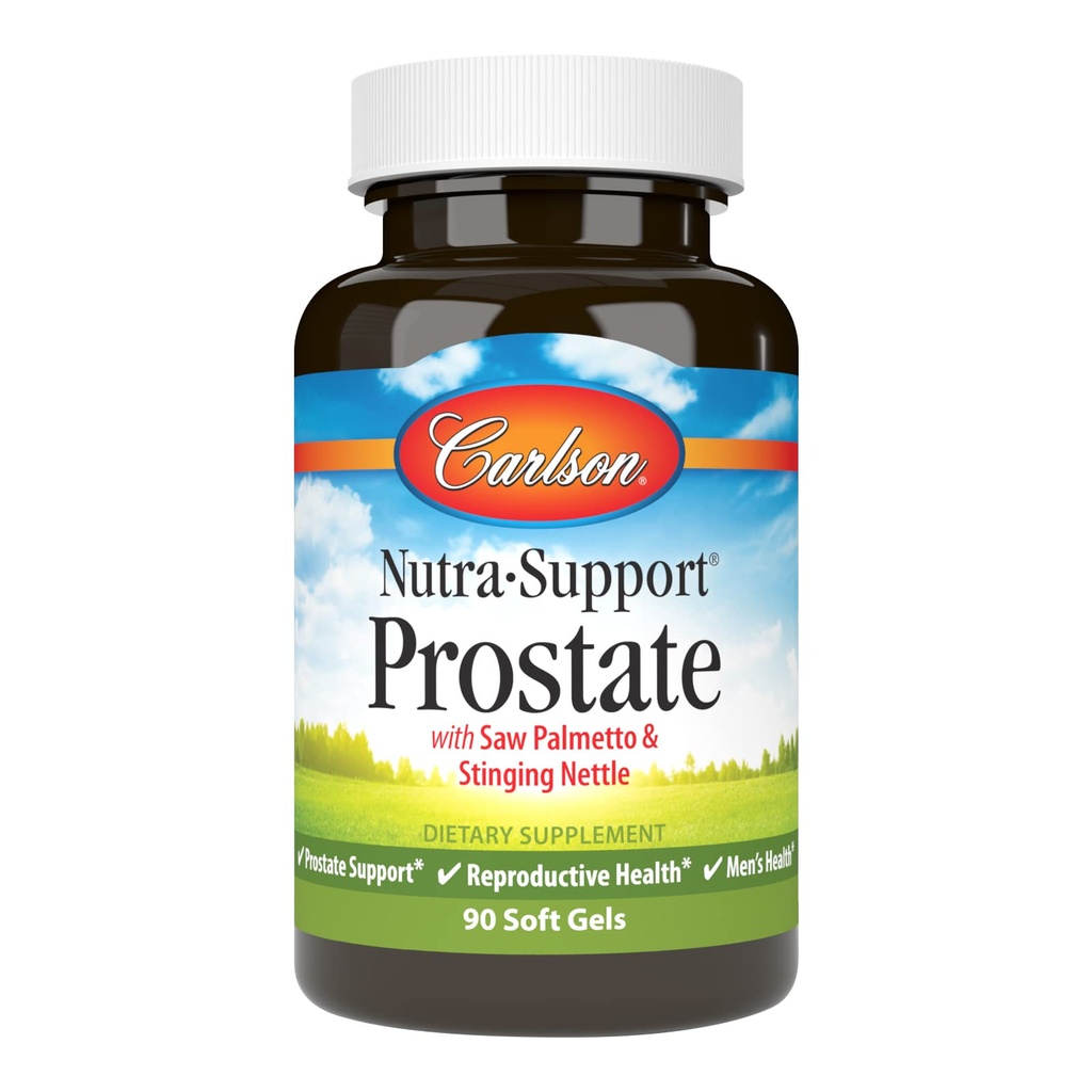 Carlson - Nutra-Support 전립선, Saw Palmetto & Sting Nettle, Prostate Support, Reproductive Health & Men's Health, 90 Softgels와 함께