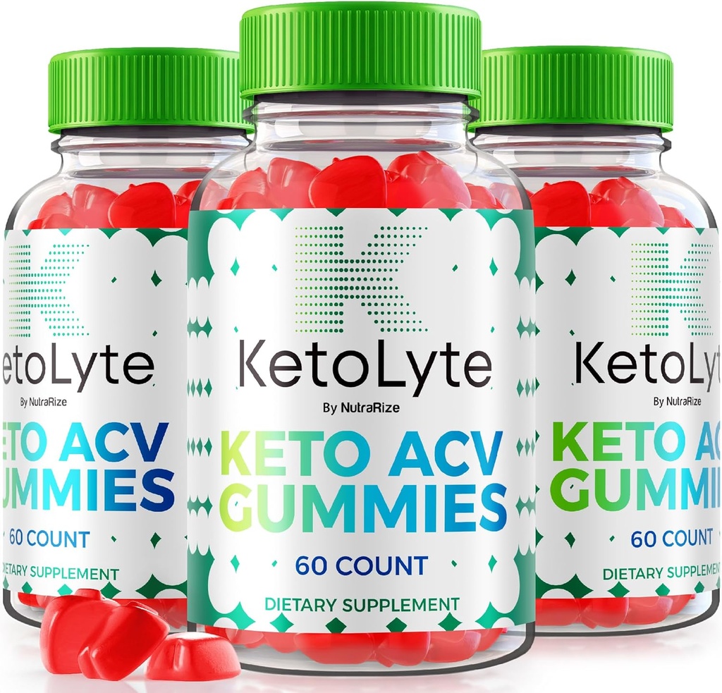 NutraRize (3 KetoLyte Keto ACV Gummies, 고급 공식, Keto Apple Cider Vinegar 1000MG 보충, 모든 자연 Keto ACV 비타민, 공식 Keto Lyte 리뷰 (180 Gummies)
