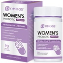OMOGS Women's Probiotic 180 Billion CFUs 18 Strains, 유기 Prebiotics, Cranberry Extract, D-Mannose & Digestive Enzymes, Digestive, Boost Immune, PH Balance & Urethral Health, 90 캡슐