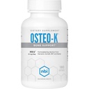 NBI Osteo-K Bone 지원 | 비타민 D & K 복합 칼슘 시트레이트 보충교재 | 45mg 비타민 K2 (MK4) 강한 뼈 건강 및 기능 | 180ct Veggie 캡슐