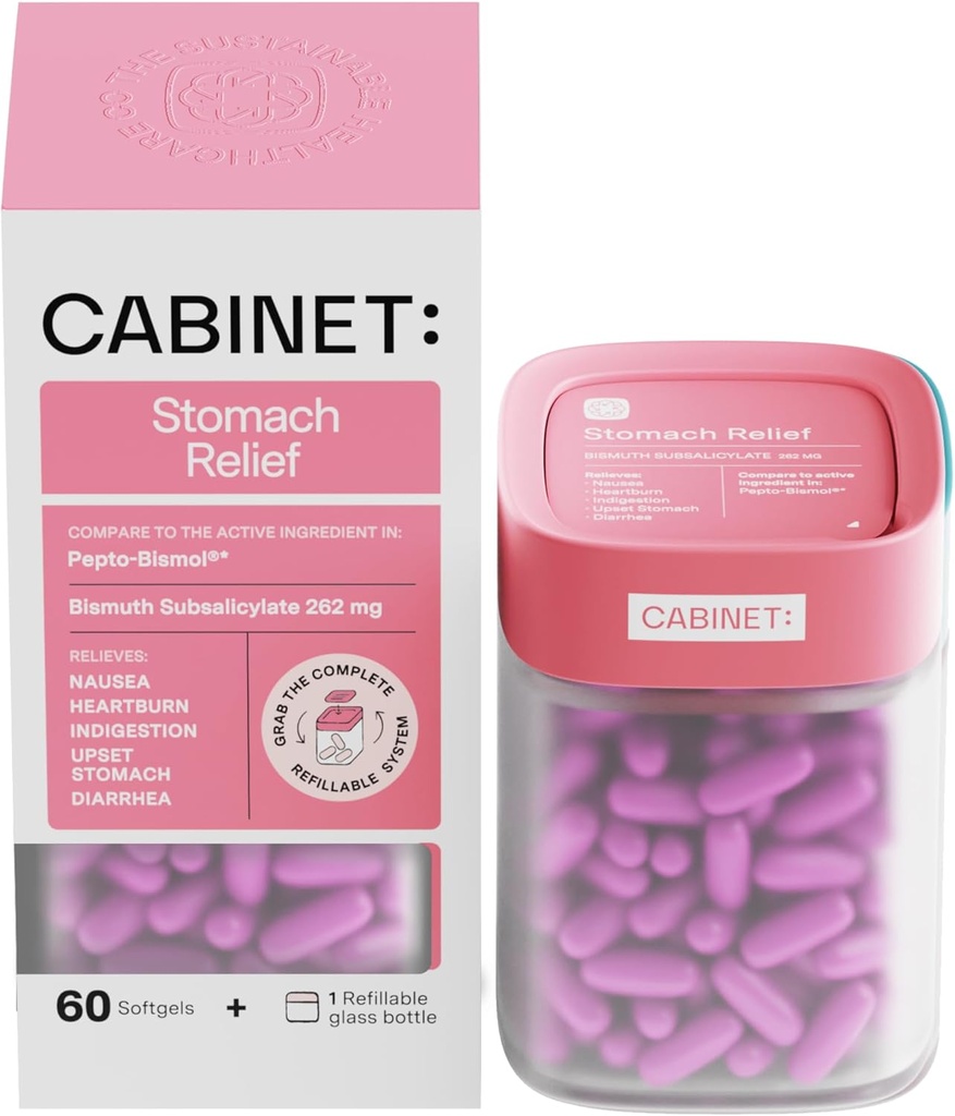 내각: Stomach 기복 Bismuth Subsalicylate 262mg, 60 조사 | Upset Stomach를 위한 반대로 Diarrheal 기복, 그리고 Indigestion (시작 장비)