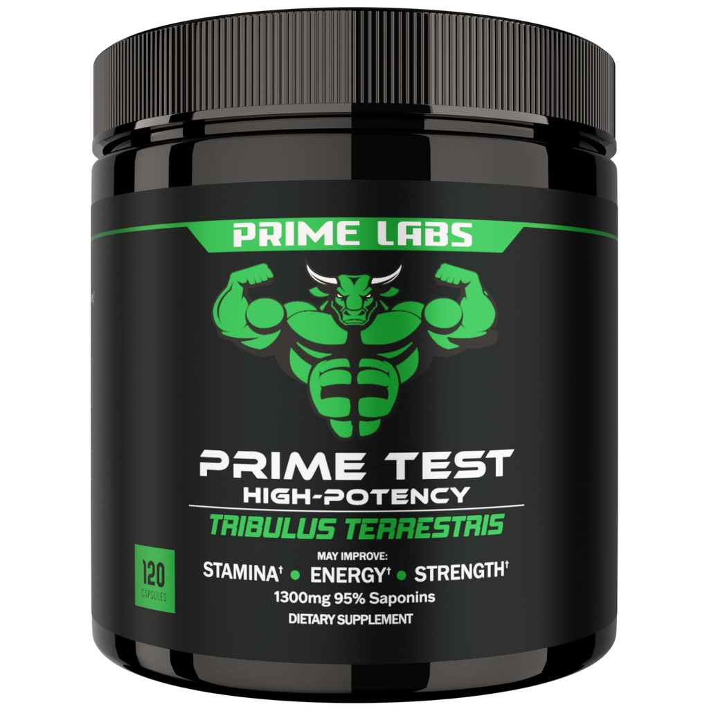 남자 1300mg를 위한 주요한 실험실 Tribulus Terrestris - 95% Saponins로 강화해 - 에너지, 활력, 힘 - 120 조사