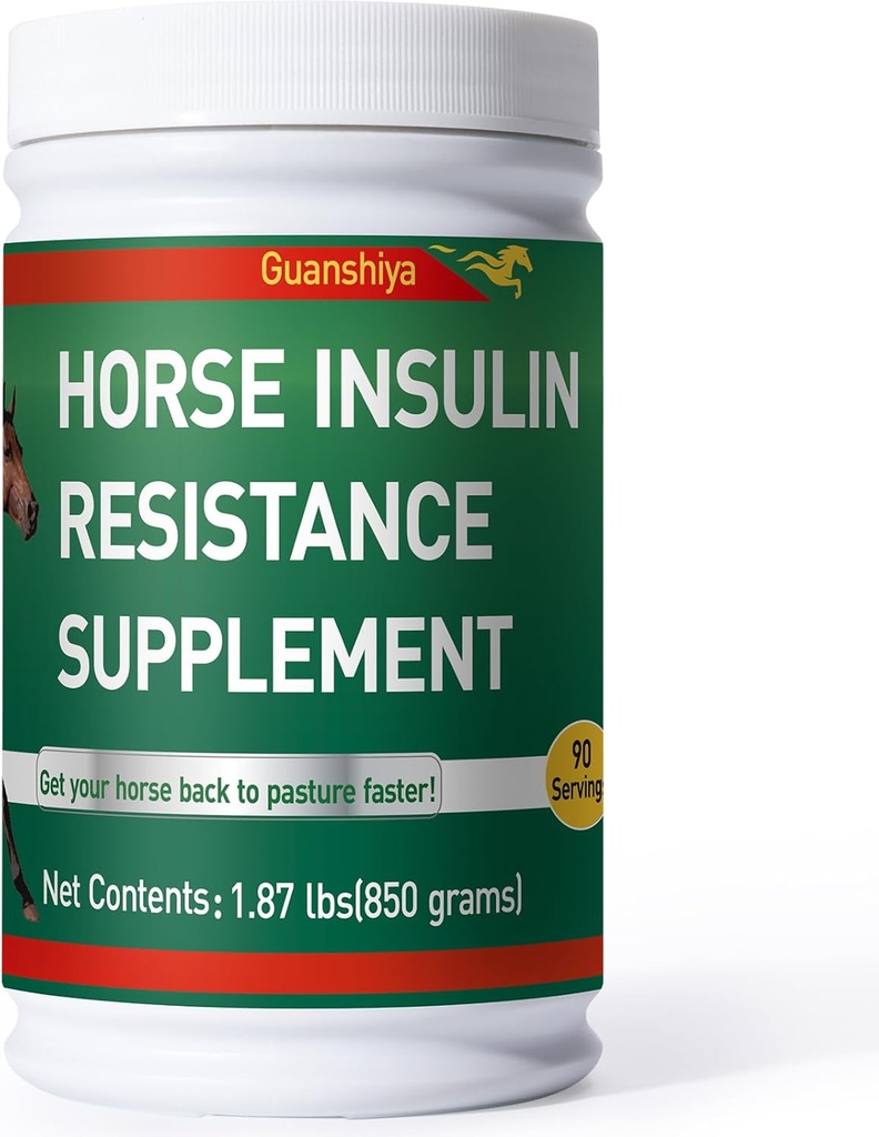 말에 대한 인슐린 저항 보충 - 말 Laminitis 치료 성숙 분말 Sore 발 & Chronic Laminitis, 1.87lb (90 일 공급)