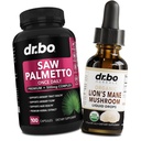 Women Hair Loss & Lions Mane Mushroom Drops - DHT Blocker Growth Plus Bladder & Organic Lion's Mane Mushroom Liquid Drops Tincture - Pure Saw Palmetto Hair Loss & Urination 알약