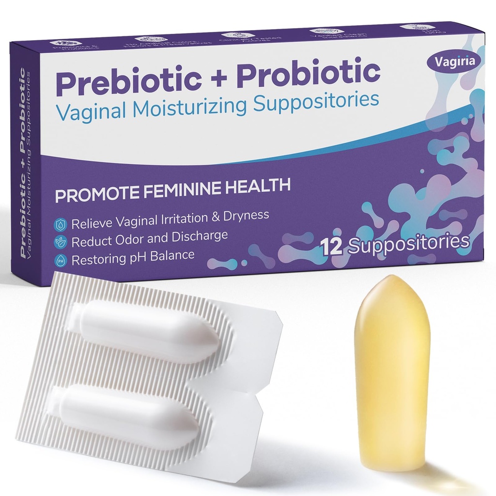 질 Probiotic 좌약, Hyaluronic 산, 차 나무 및 비타민 C&E, PH 균형 지원 공식 전투 건조, 냄새 및 불편, 복원 Feminine 건강 (12 조사)와 주입하는 Prebiotic