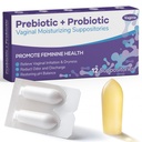 질 Probiotic 좌약, Hyaluronic 산, 차 나무 및 비타민 C&E, PH 균형 지원 공식 전투 건조, 냄새 및 불편, 복원 Feminine 건강 (12 조사)와 주입하는 Prebiotic