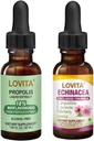 Lovita 꿀벌 Propolis & Echinacea 액체 영양제 보충교재 뭉치