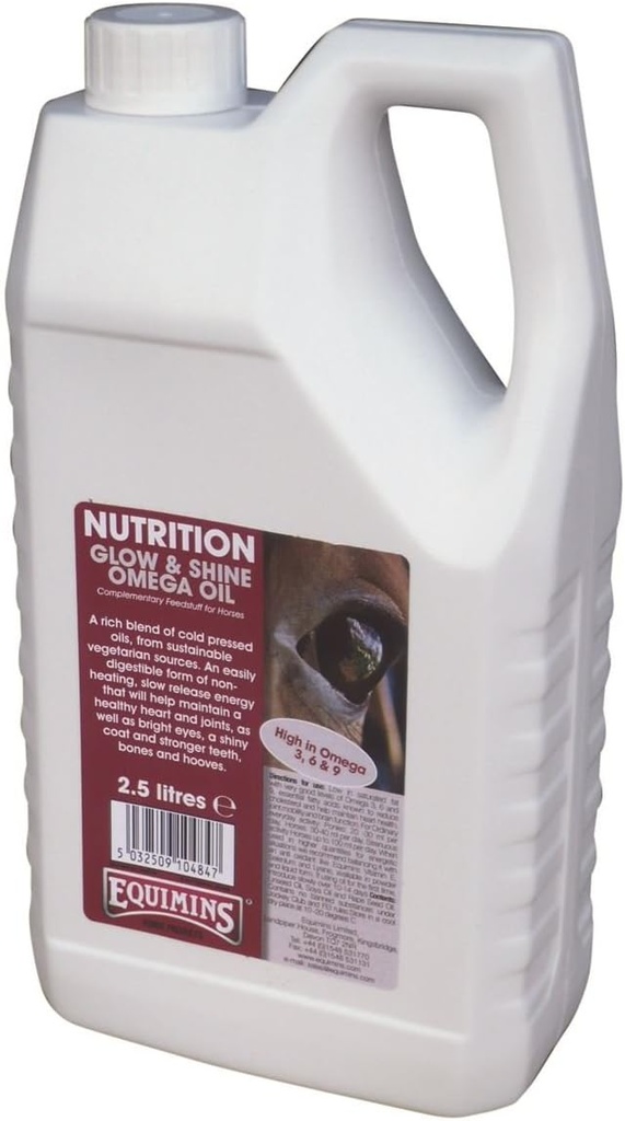 놀고 빛나는 오메가 기름, Equimins, 말 영양 및 보충교재, 2.5L