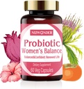 여성을위한 Prebiotics 및 Probiotics - 질 Probiotics 혼합, 자연 프리 바이오 틱스, 초본 지원, Feminine 건강 및 Intimate 균형 촉진, 질 냄새 및 pH 밸런스, 60 캡슐 (2)