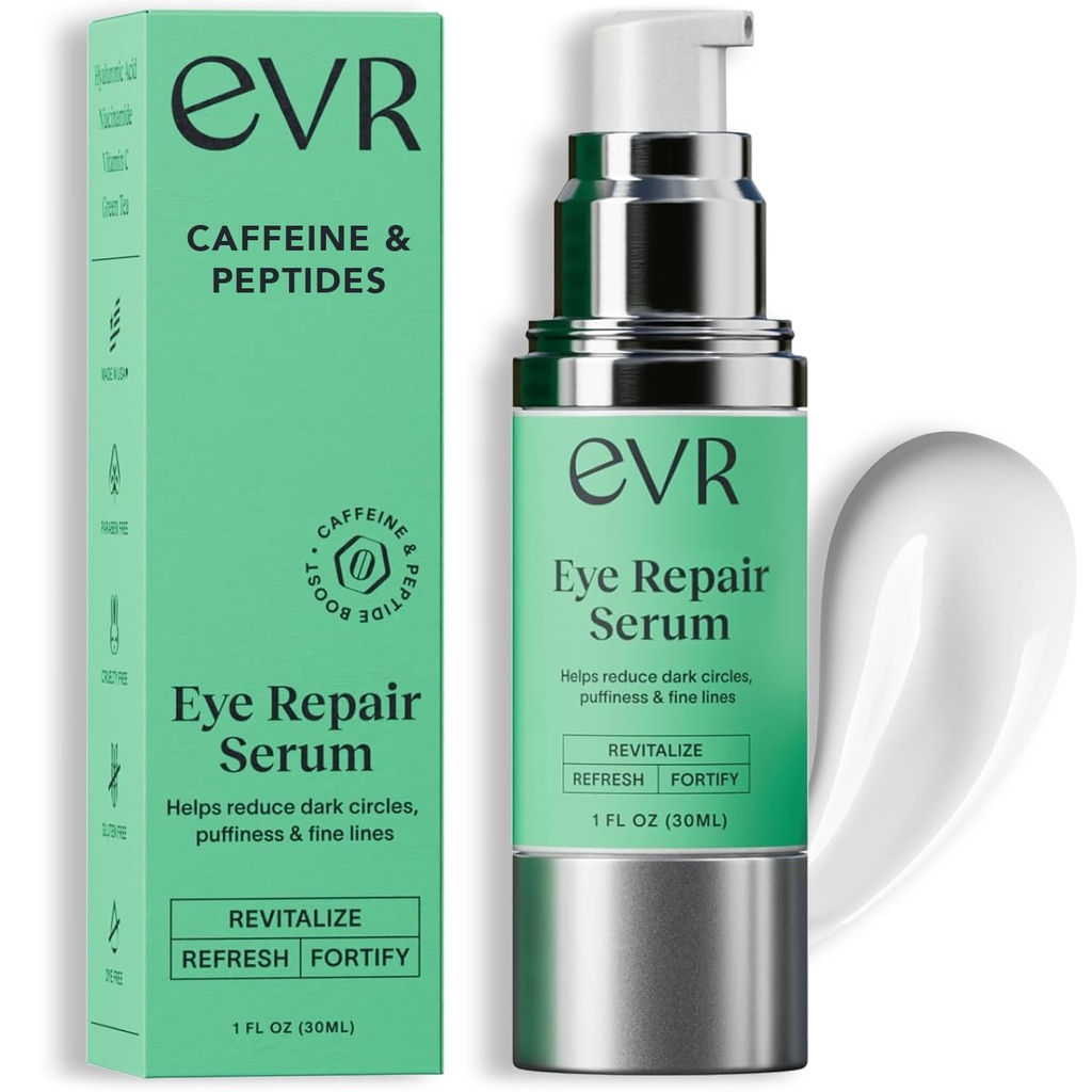 Dark Circles Puffiness 및 Wrinkles - 향수 무료 - 민감한 피부를위한 노화 방지 눈 케어 - 남성과 여성을위한 미국 - 1 Oz