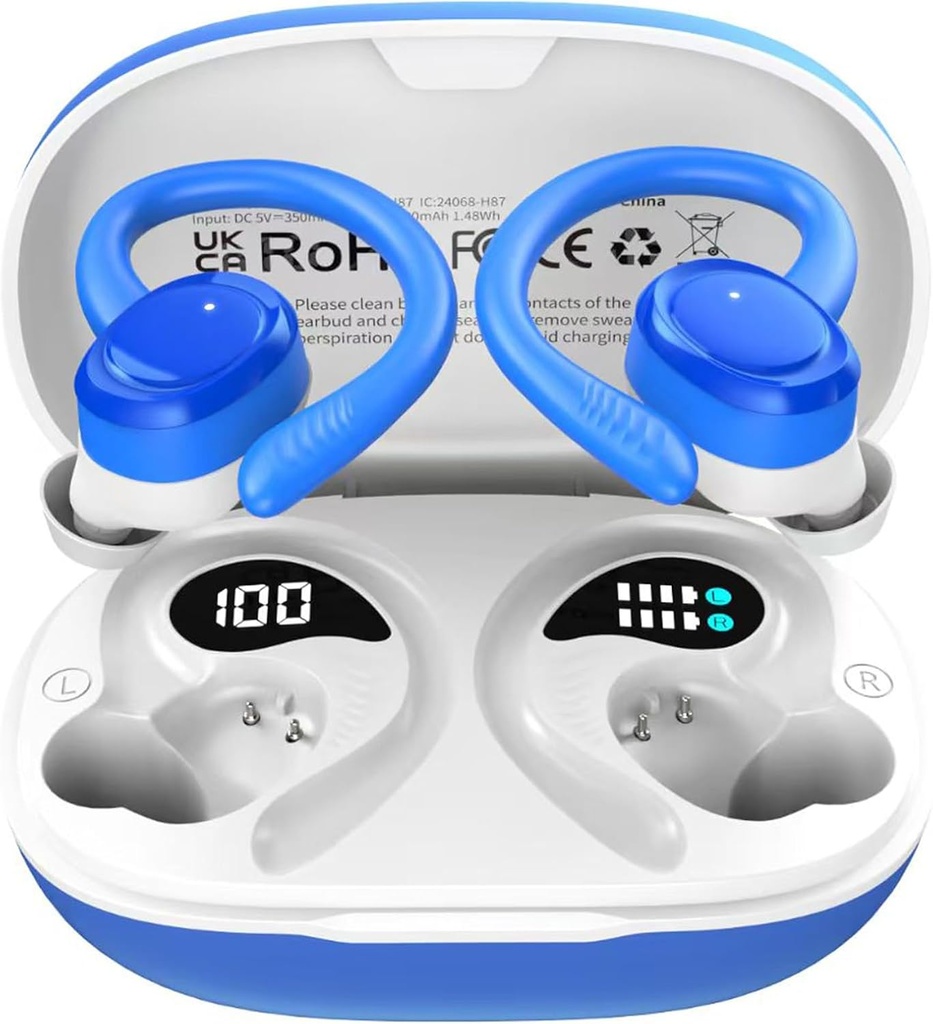 무선 Earbud Bluetooth 귀 Buds의 방수 발광 다이오드 표시 IPX7