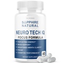 신경 기술 IQ 뇌 보충교재 Neurotech Iq 초점 공식 알약 (60의 캡슐)