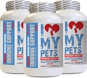 I LOVE MY PETS LLC Older 고양이 보조 식품 - 애완 동물 면역 지원 - 개와 고양이 - 부스터 - 건강 - 고양이 심황 - 180 치료 (3 병)