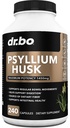 Psyllium Husk 캡슐 섬유 보충교재 - 성인을 위한 변비 구호를 위한 자연적인 분말 캡슐 - 영양 수용성 섬유 알약 & 매일 일정한 지원 - 대량씨 Husks 소화 보충교재