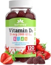 아이를 위한 비타민 D3 Gummies - 비타민 D 1000 IU Pectin Gummy - 딸기 맛있게 - 뼈 건강과 면역 지원 보충교재 - 비 GMO, 글루텐 자유로운, Vegan, 견과 & 낙농장은 해방합니다 - 120의 조사 (1의 포장)
