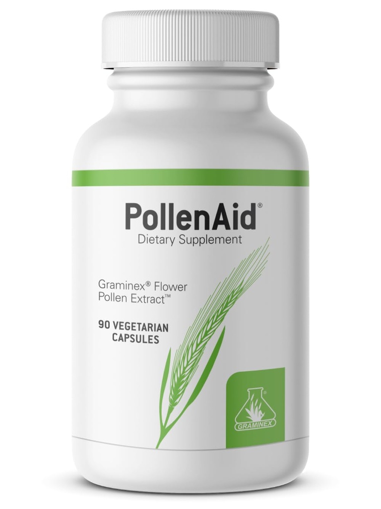 Graminex PollenAid Prostate 보충교재: Bladder 통제 & Urinary Tract 건강을 위한 모든 자연적인 전립선 지원, 미국, 90 채식 캡슐에서 한 Rye Pollen 추출물