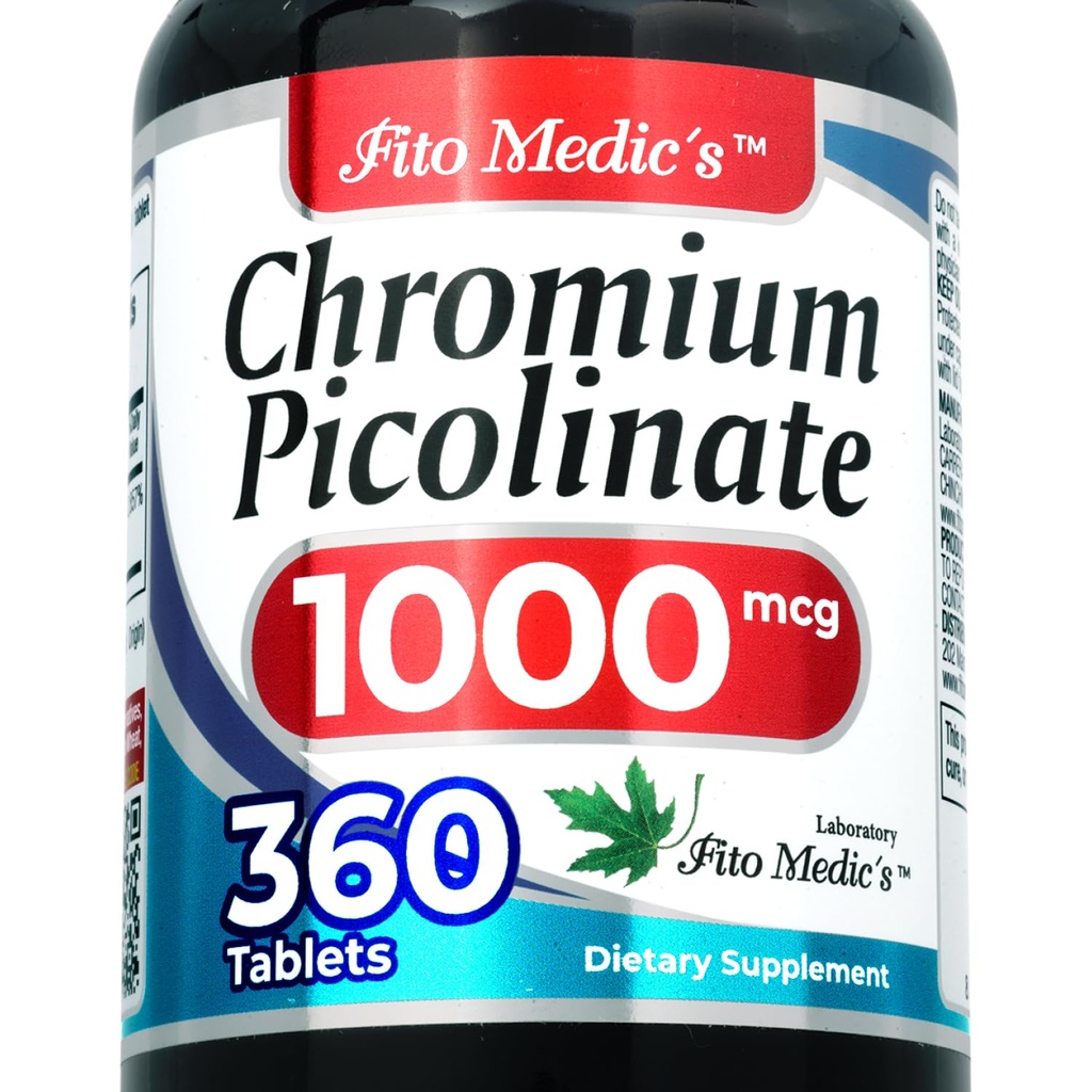 실험실 | Chromium picolinate |360 탭 | 크롬 보충제 | 울트라 흡수