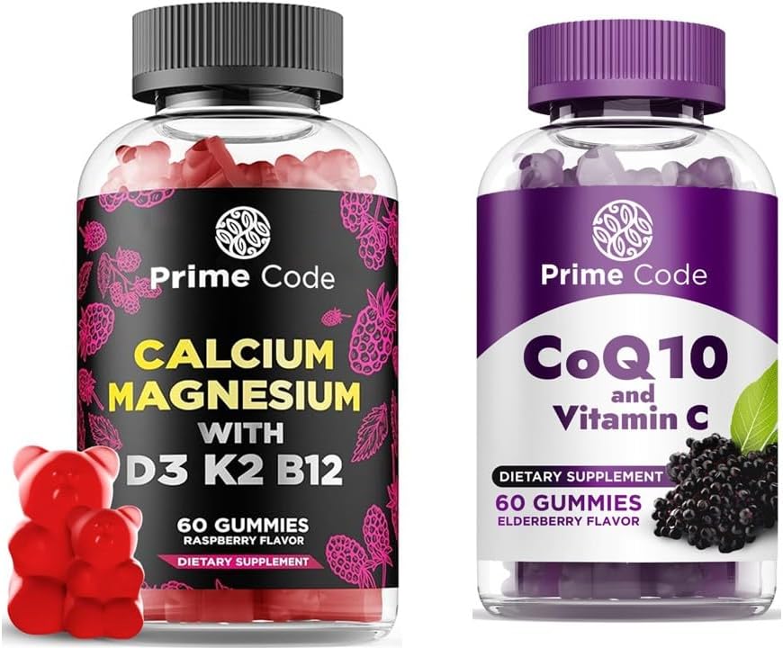 마그네슘 비타민 B12 비타민 K2 & 비타민 D3, CoQ10 200mg & 비타민 C 250mg Gummies를 가진 여자 & 남자를 위한 주요한 부호 칼슘 Gummies