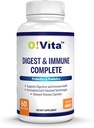 Digest & Immune는 여자 & 남자를 위한 Probiotics & Prebiotics를 완료합니다, 소화 & Gut 건강을 지원하고십시오, Nutrient 흡수 & 면역력 (60 비 GMO 캡슐)를 지원합니다