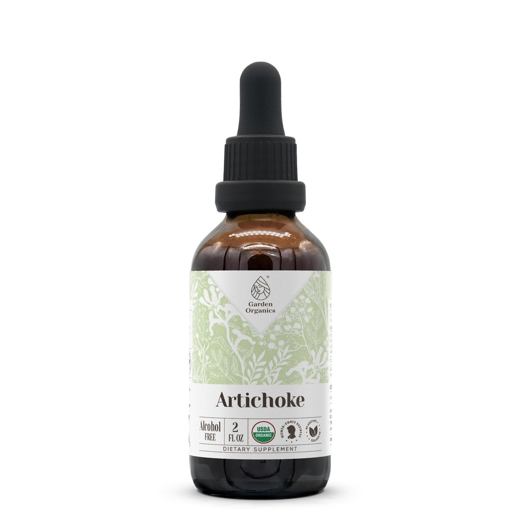 Artichoke USDA 유기 알코올 무료 추출물 | 규정식 보충교재, 고순도 탄화수소 | 자연적인 증명된 유기 Artichoke (Cynara scolymus) 잎 2개 oz