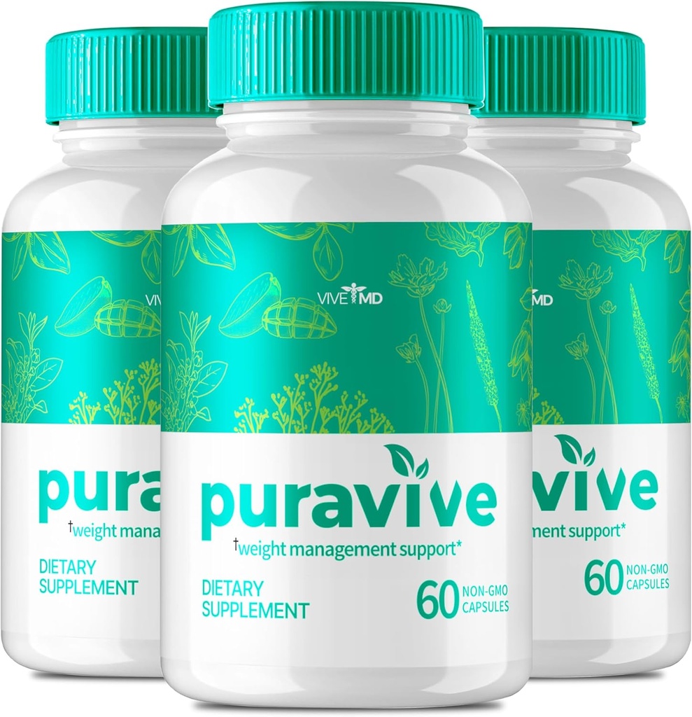 Vive MD Puravive 프리미엄 체중 감소 캡슐 리뷰 - Original Formula - Puravive Weight Loss Capsules Original, Puravive Weight Loss Pills, Puravive Exotic Rice Method (3 Pack)