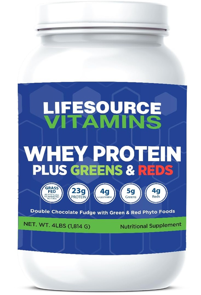 LifeSource 비타민 Whey Plus Greens & Reds Phyto 식품 (4 파운드)