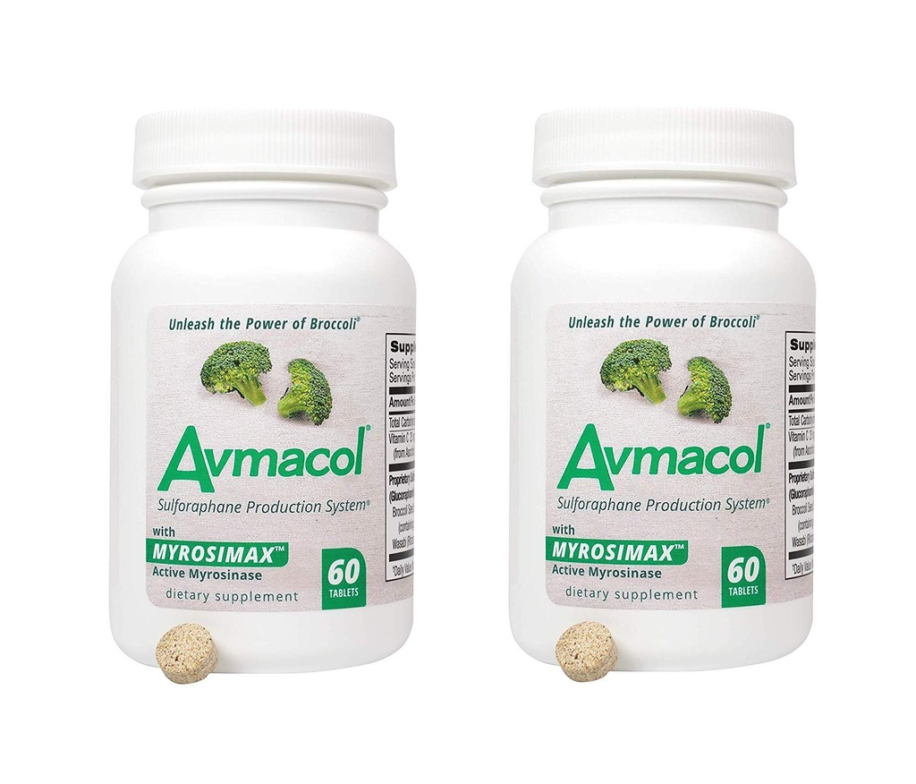 AVMACOL® (120) 2 병 값 Sulforaphane 보충 Myrosinase